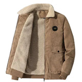 Cordjacke mit Fleece-Futter