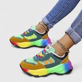 Beryl | Regenbogen Chunky Sneakers