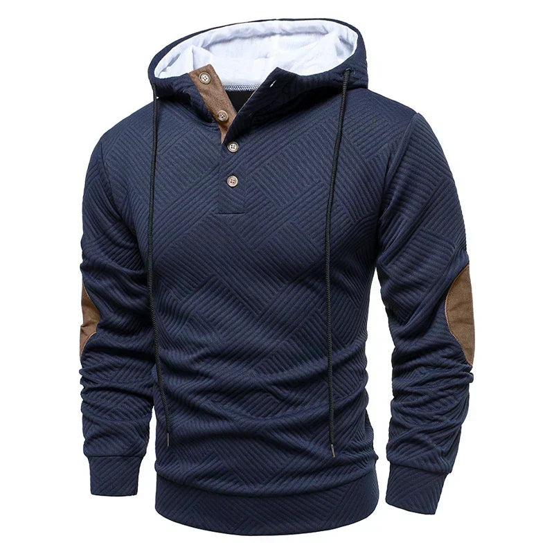 Noah | Zeitloser Kapuzenpullover mit Knopfleiste