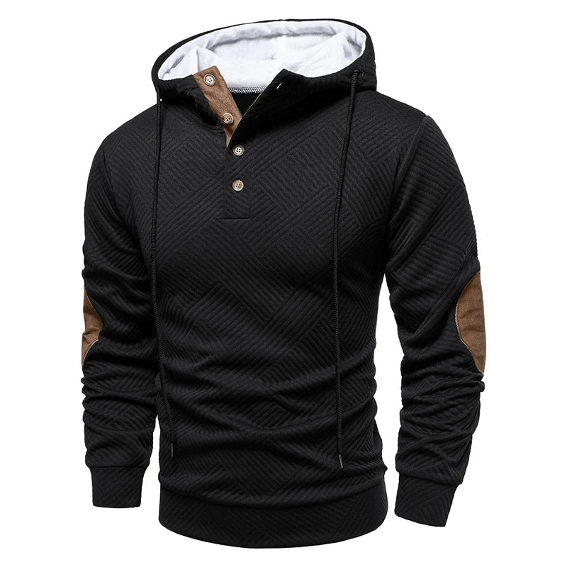 Noah | Zeitloser Kapuzenpullover mit Knopfleiste