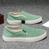 Elegante Leinenschuhe Slip-On