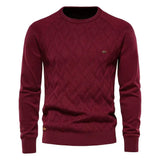 Herrenpullover Theodor mit Rautenmuster