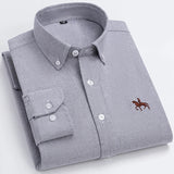 Elegantes Baumwollhemd für Herren – Grün