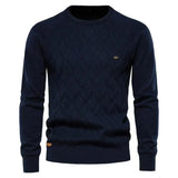 Herrenpullover Theodor mit Rautenmuster
