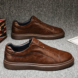 Klassische Leder Slipper