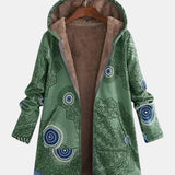 Micheline | Sherpa-Jacke mit tribal Muster