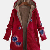 Micheline | Sherpa-Jacke mit tribal Muster