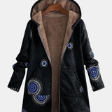 Micheline | Sherpa-Jacke mit tribal Muster