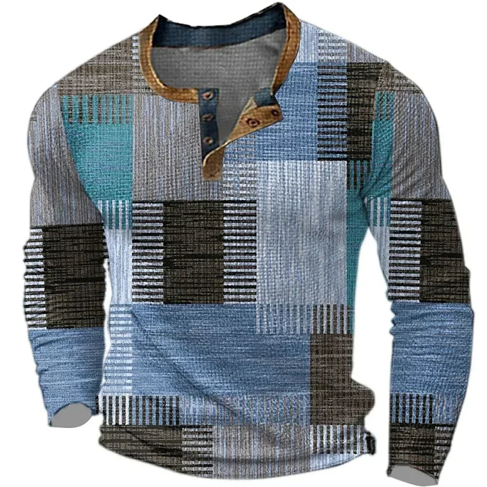 Sverre | Pullover mit nordischem Design und Patchwork-Stil