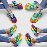 Beryl | Regenbogen Chunky Sneakers