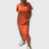 Saskia - Lässiges Kapuzenkleid