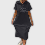 Saskia - Lässiges Kapuzenkleid