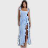 Lara - Stilvolles Maxikleid mit Schlitz