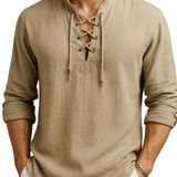Elegantes Premium-Baumwollhemd für Herren – Beige