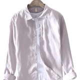 Elegantes Premium-Baumwollhemd für Herren – Weiß