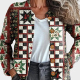 Everlyn™ - Weihnachtspullover im Patchwork-Stil