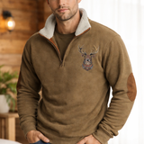 Sander | Weicher und winddichter Winterpullover mit Reißverschluss
