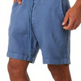 Sommer-Leinen-Shorts