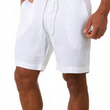 Sommer-Leinen-Shorts