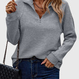 Naomi - Eleganter Pullover mit Reißverschluss
