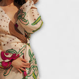 Tracey - Maxikleid mit Bindegürtel