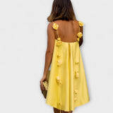 Jordan - Stylisches trägerloses Minikleid mit floralem Druck