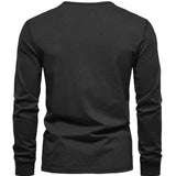 Premium Baumwoll-Henley-Hemd für Herren
