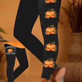 Penelope | Halloween-inspirierte Kürbis-Print-Leggings
