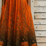 Gemma | Halloween-inspiriertes Sommerkleid, Rundhals-Halbarm-A-Linien-Kleid