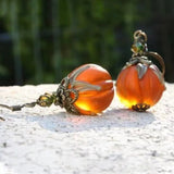 Sofia | Halloween-inspirierte Vintage-Kürbis-Ohrringe
