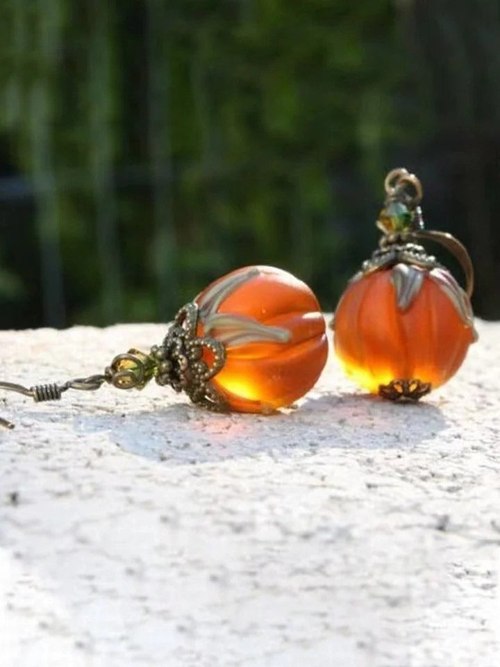 Sofia | Halloween-inspirierte Vintage-Kürbis-Ohrringe