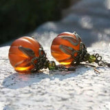 Sofia | Halloween-inspirierte Vintage-Kürbis-Ohrringe