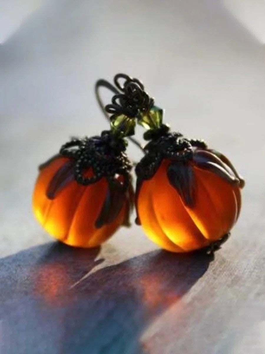 Sofia | Halloween-inspirierte Vintage-Kürbis-Ohrringe