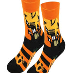 Charlotte | Halloween-inspirierte Baumwollsocken in Übergröße