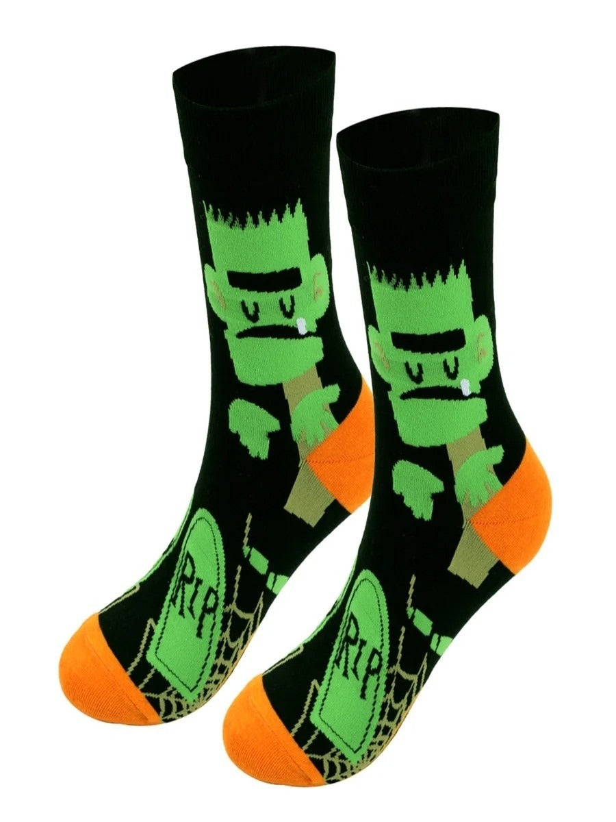 Charlotte | Halloween-inspirierte Baumwollsocken in Übergröße