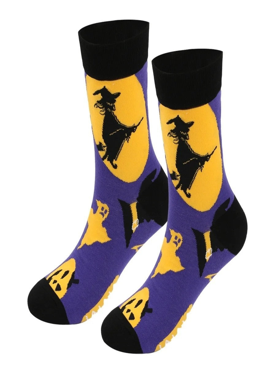 Charlotte | Halloween-inspirierte Baumwollsocken in Übergröße