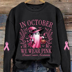 Angelina | Halloween-inspiriertes Rundhals-Langarm-Sweatshirt
