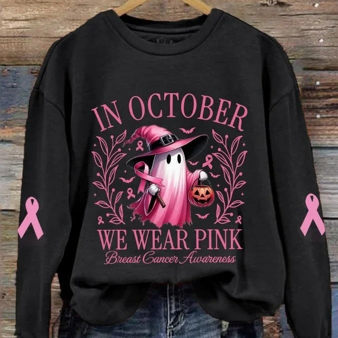 Angelina | Halloween-inspiriertes Rundhals-Langarm-Sweatshirt