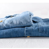 Zeitlose Kurzarm-Denim-Hemd für Herren