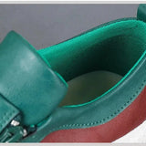 Lederstiefel mit Reißverschluss