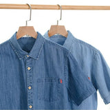 Zeitlose Kurzarm-Denim-Hemd für Herren