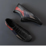 Lederstiefel mit Reißverschluss