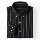Elegantes Baumwollhemd für Herren – Grau/Weiß