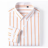 Elegantes Baumwollhemd für Herren – Grau/Weiß