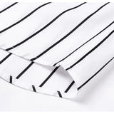 Elegantes Baumwollhemd für Herren – Grau/Weiß