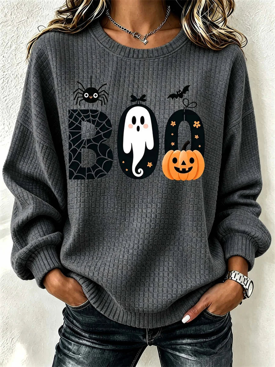 Alice | Halloween-inspiriertes Rundhals-Langarm-Sweatshirt