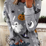 Erica | Halloween-inspiriertes Langarm-Sweatshirt