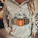 Clara | Langarm-Sweatshirt mit Halloween-Kürbis-Print und Kapuze