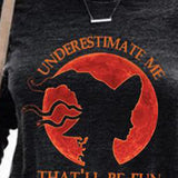 Ellie | Langarm-Sweatshirt mit Rundhalsausschnitt und Halloween-inspiriertem Aufdruck