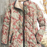 Annika™ | Steppjacke mit Ornamenten in Altrosa